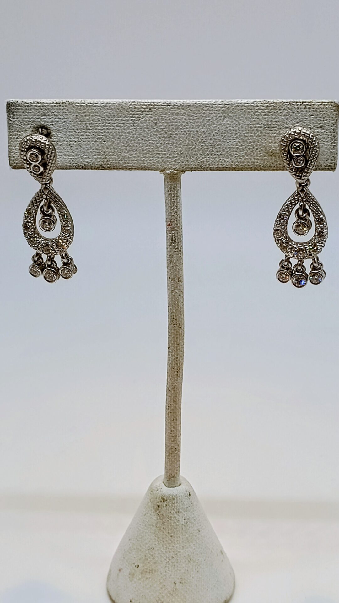 Judith Ripka Chandelier Earrings, 18k Gold